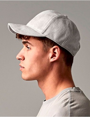 B-B656-Faux Suede 6 Panel Cap